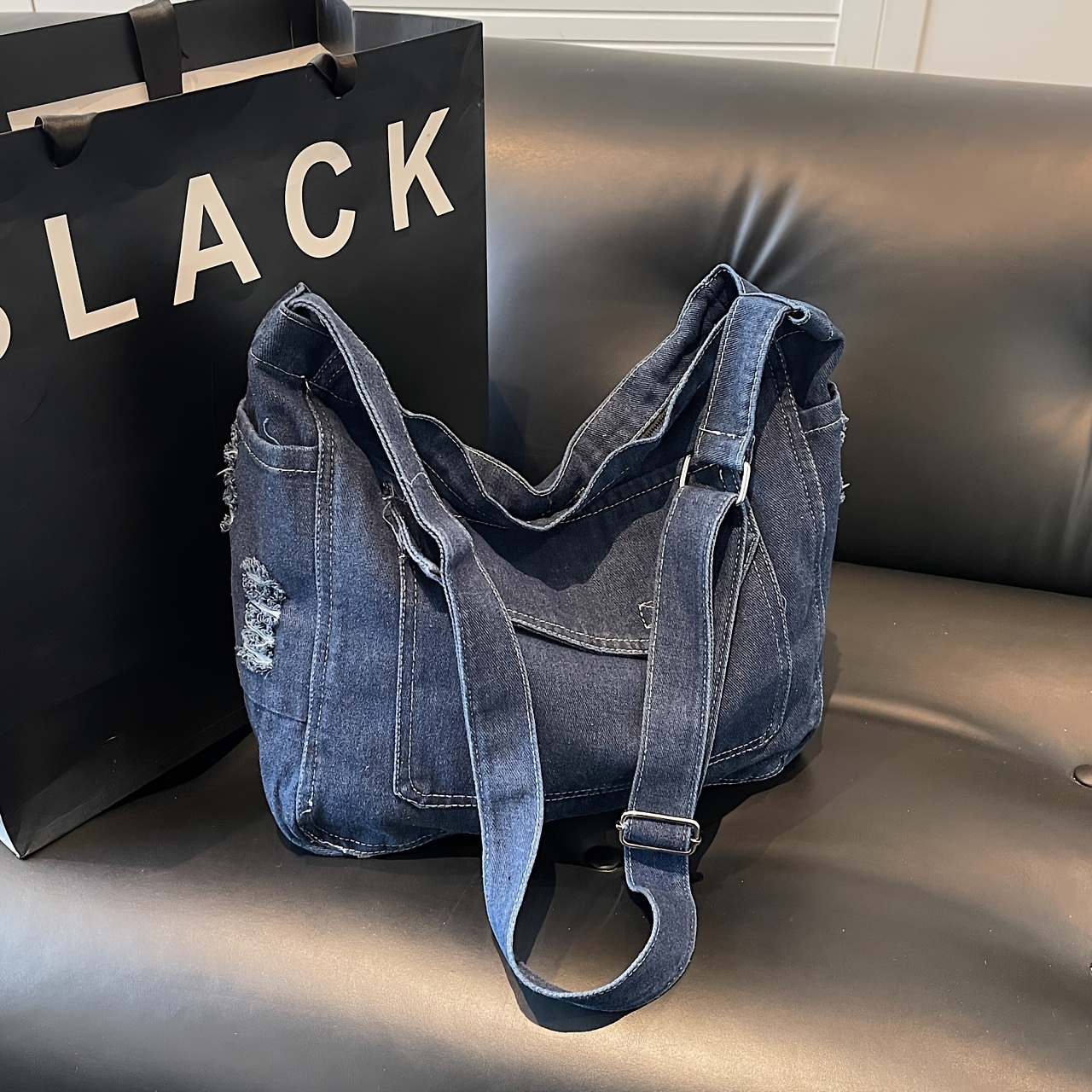 【COLOR iN ID】Denim leg tassel shoulder bag hqdefault.jpg