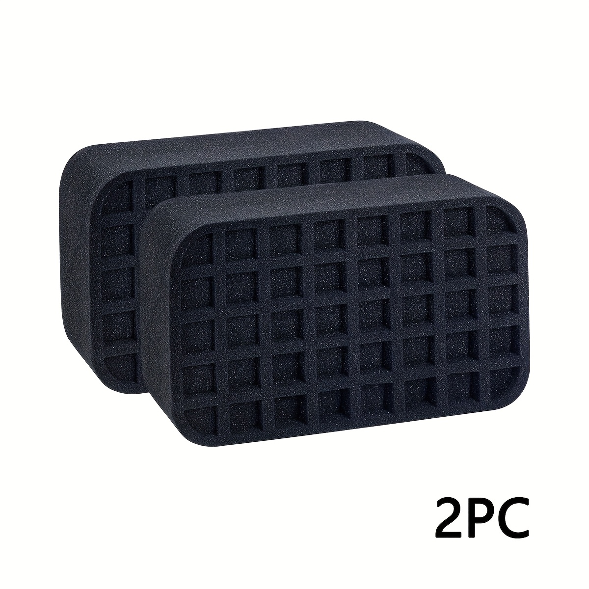 Image of 2pcs 30/40 Slot Drawer Nail Polish Organizer Rack Insert Pad Holds 30 Bottles Of 15ml Essential Oils Black Professional Organization