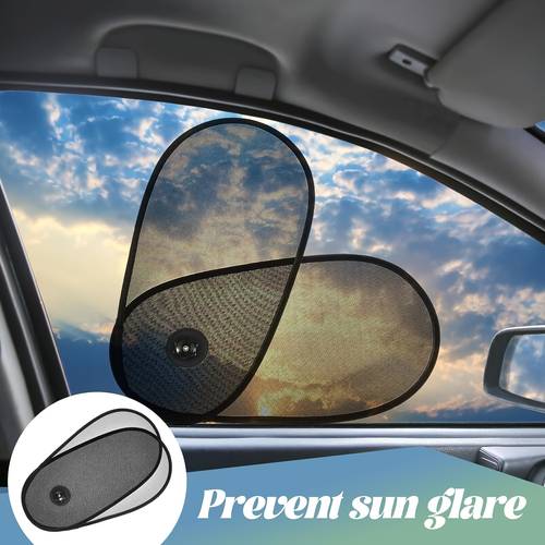 1pc rotatable adjustable sunshade car side window heat blocking non obstructive sky parking use