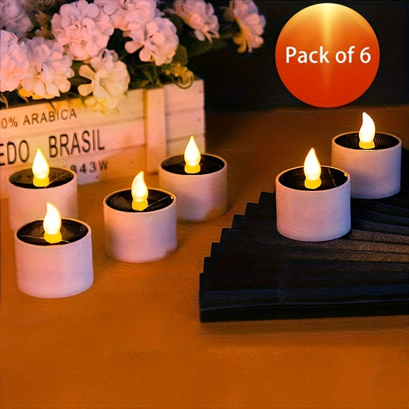 Diwali Home Decoration Floating Lily Flower Candles in Bulk, 6Pcs,  Smokeless, Dripless & Long Lasting Candle