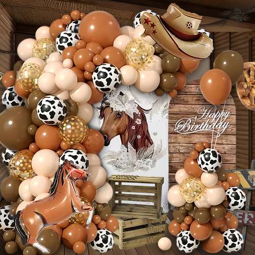 6 Pcs Cow Balloons,Cow Shape Mylar Foil Balloon,Cow Print Balloons Farm Animal Balloons For