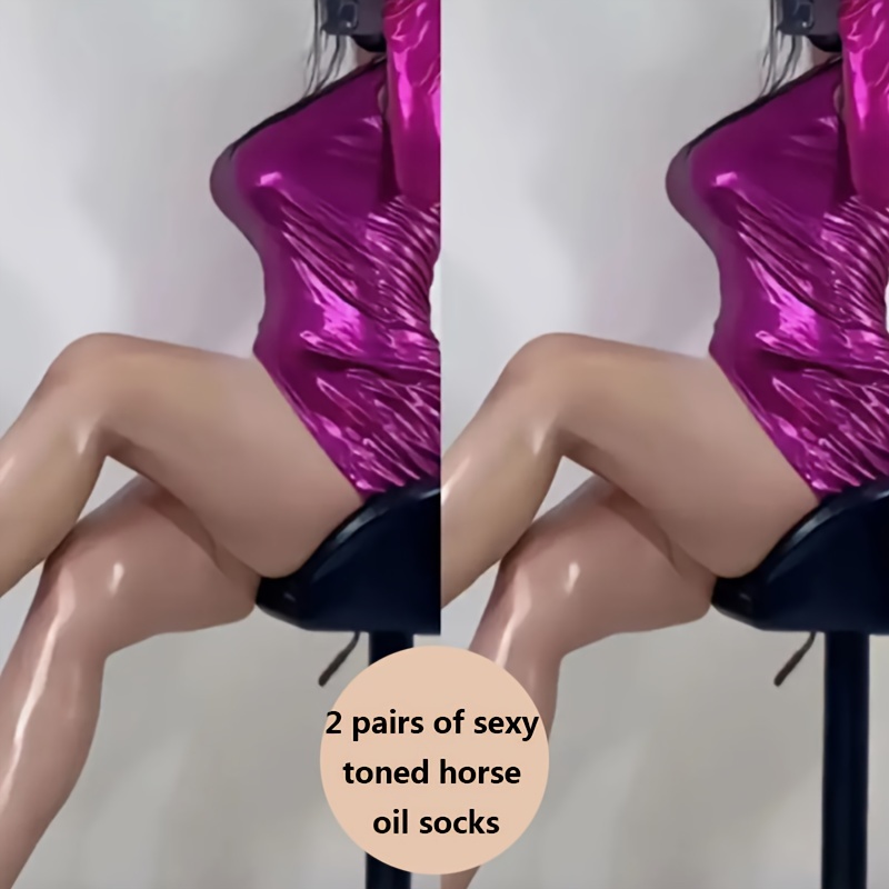 

2 Women's Size Skin -piece Socks Pure Elegant Fashionable Transparent Breathable Comfortable Soft Non-squeezing Slimming