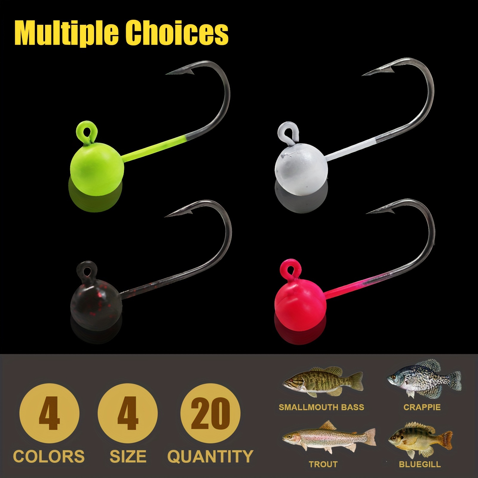 Stand up Jig Head Kit, Crappie Jig Head for Fishing, 1/64oz 1/2oz 1/4oz  1/3oz Lead Jig Head Hook with Small Tackle Box, Swimbait Fishing Hook  Fishing Lure - China Fishing Tackle and
