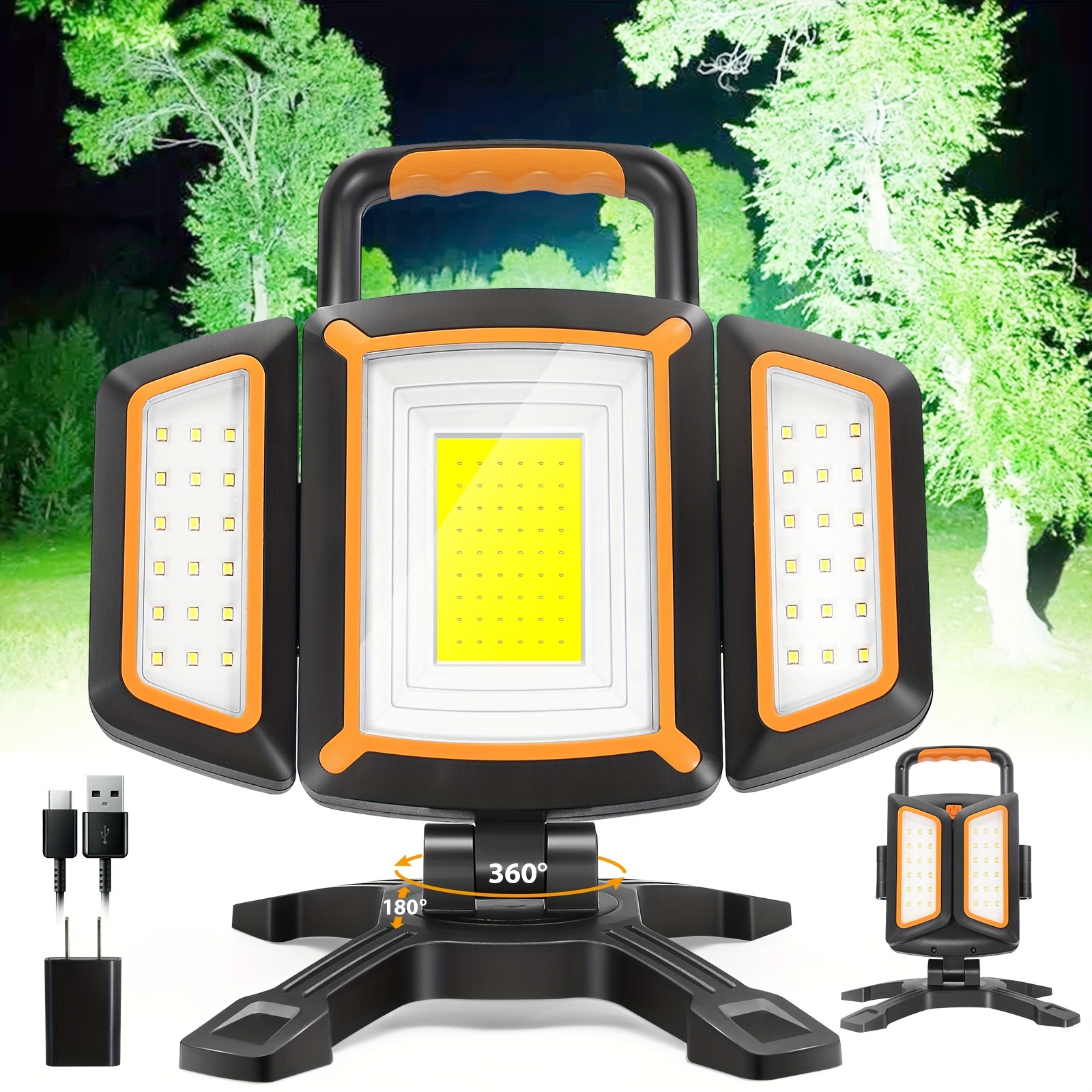 

30w Led , 3000 Magnetic , Usb Charging, Portable Cordless Light, Continuously For 3 Hours