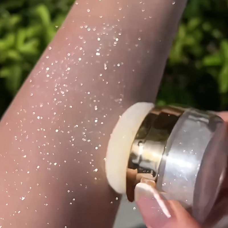   flower snow highlighter body brightening shimmer powder for collarbone hair face clothes
