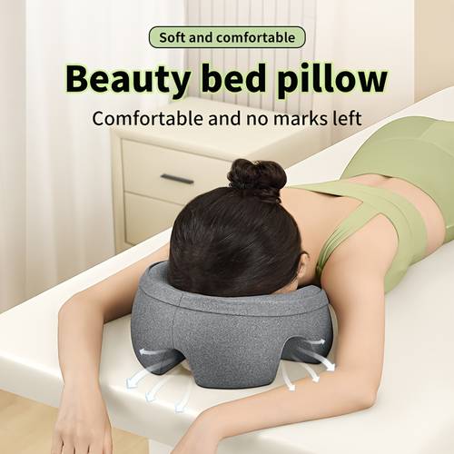 1 facial pillow spa massage pad facial care relaxation and comfortable ergonomically designed pillowcase can and washed polyurethane filling suitable for home gift