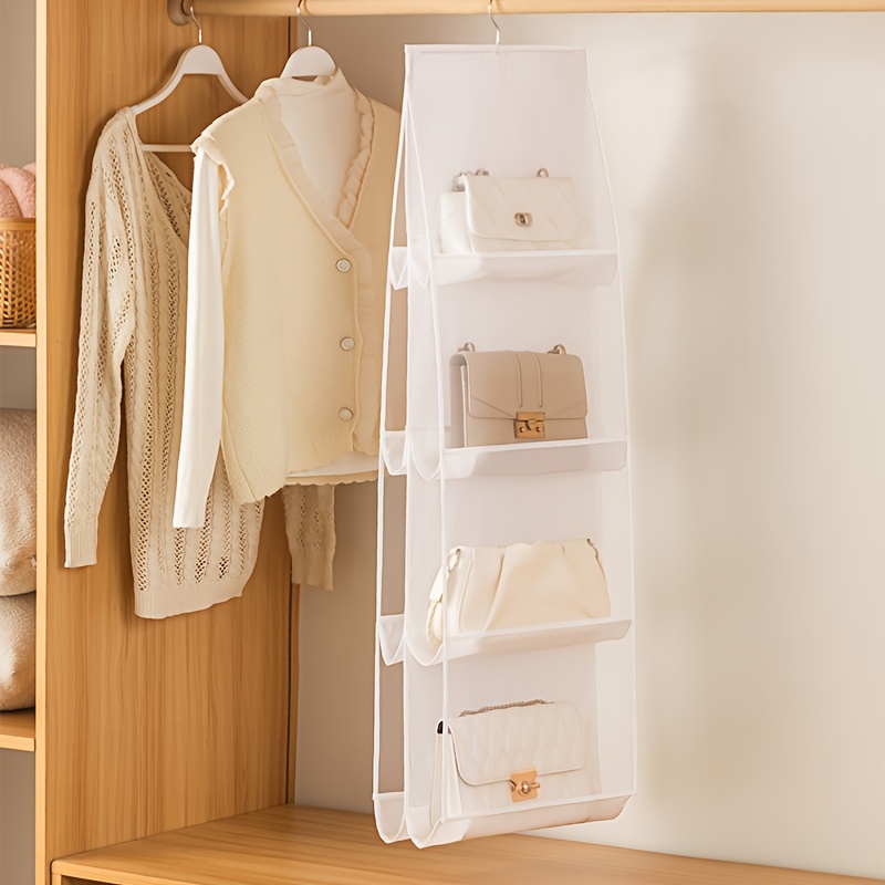 E-shop Beutel-in-Beutel, Mehrfachtaschen-Hängeorganizer – Transparenter Oxford-Stoff-Aufbewahrungsständer, Hänge-Handtaschen-Organizer,