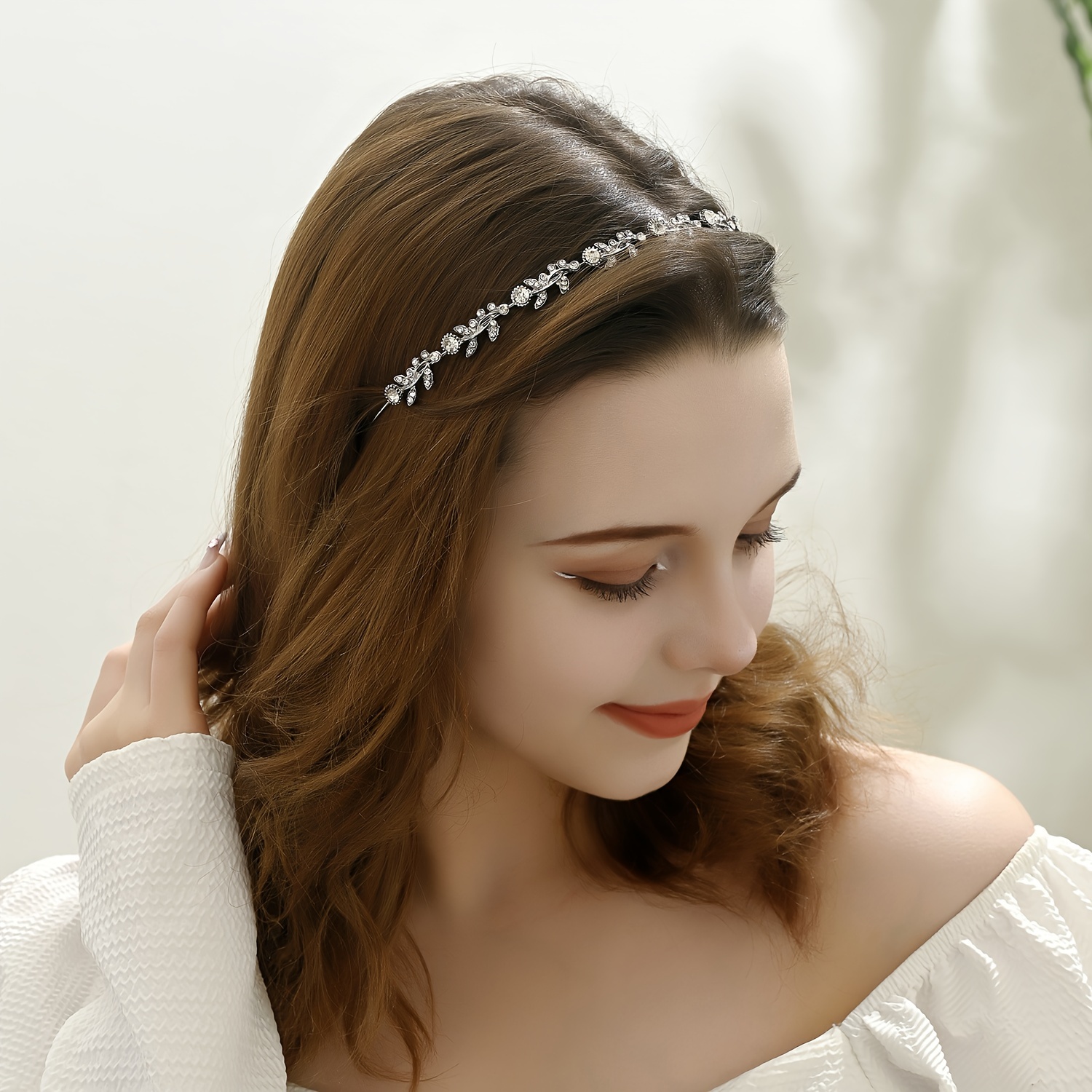 Simple Pearl Hairband Versatile Non-Slip Head Hoop Elegant Classy Decorative Hair Accessories for Women Girls,Women Headbands,Temu