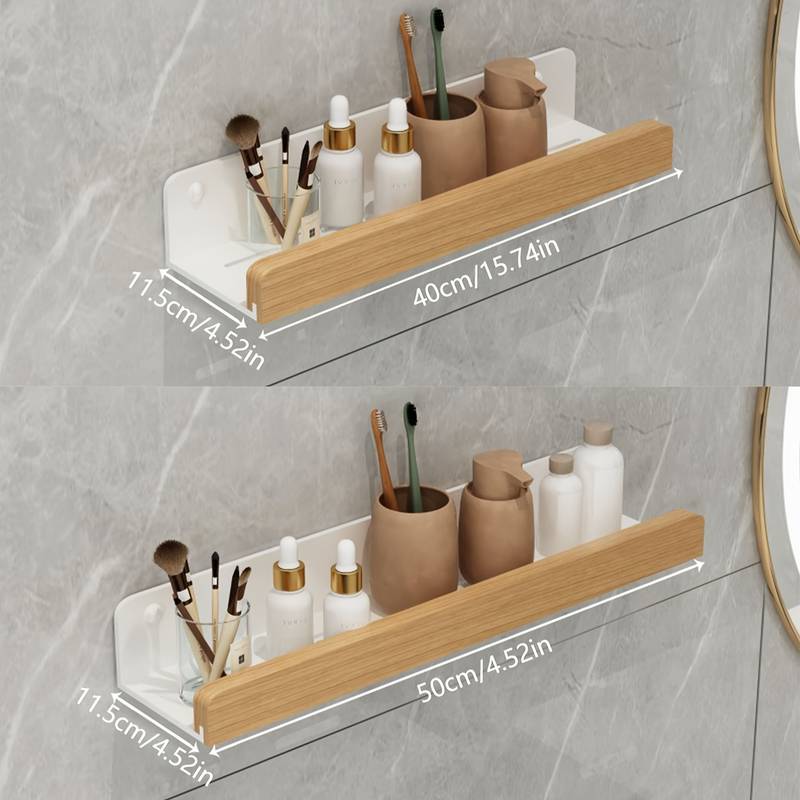 Support Mural Organisateur En Acier Inox - 25 Cm, Pour épices, Shampoing, Cuisine, Salle De Bain