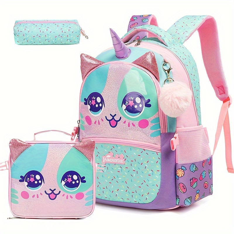 

3pcs 17inch Kids , Pencil Case And Bag, Suitable ' , And Secondary '