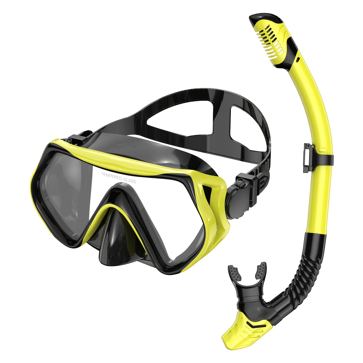 Adult Snorkeling Gear, Dry Snorkel Set With 180° Panoramic Wide-view Mask, Professional Snorkeling Equipment, Suitable For Free Diving
