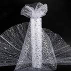1 rouleau de papier cadeaux pailleté 30cm×10 yards, emballage en tissu à sequins scintillants pour cadeaux