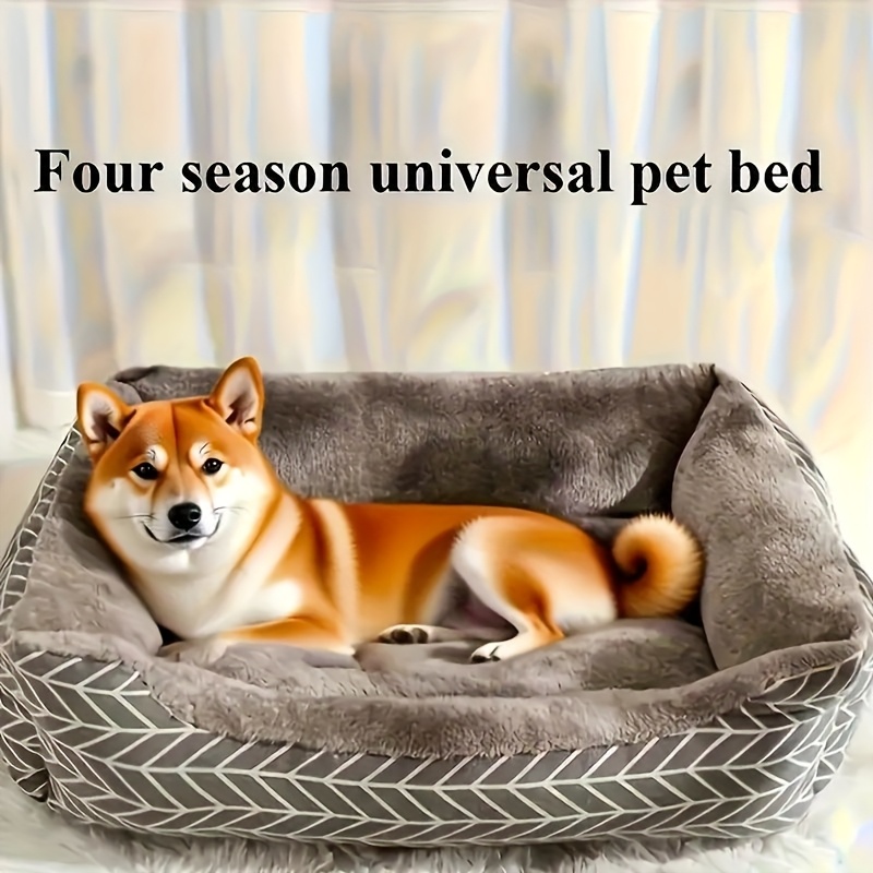 Winter Warmth Cat Bed - Ultra-Soft Plush Pad, No Assembly Required, 4 Sizes (M-XXL), Thick Cushion Suitable for Small, Medium, and Large Dogs & Cats, Pet Sofa, Comfortable Cat Nest, Oversized Cat Bed, Thick Cat Bed, High Quality, for Cat Lovers