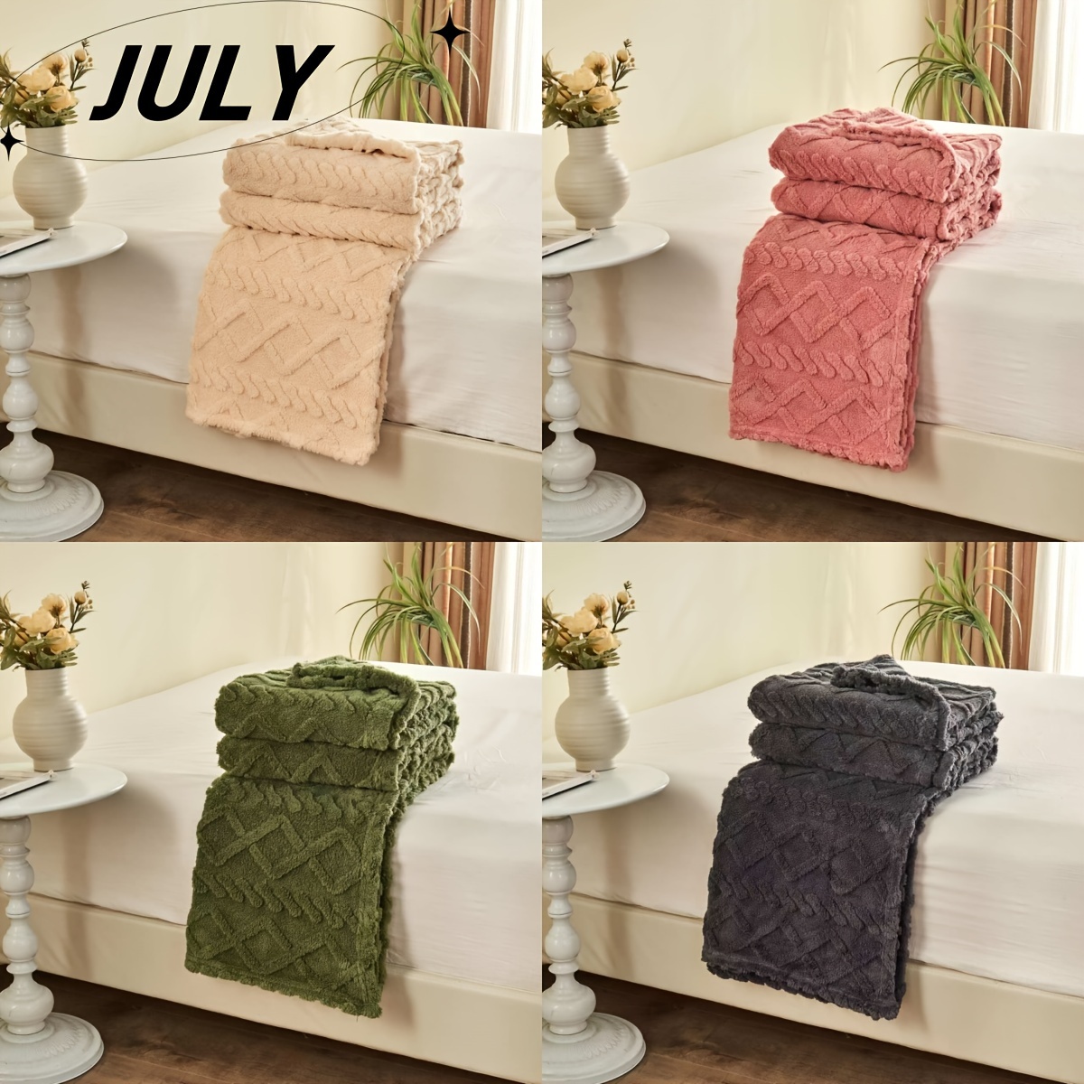 

1pc Blanket, Thickened Bed Blanket, Air Conditioning Blanket