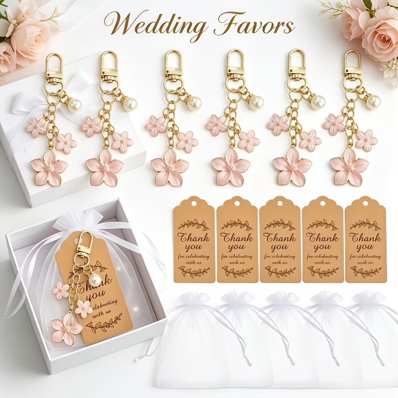 TEMU Gift For Her/him 18pcs Fashion Enamel Pendants Keychains, (6 Keychains + 6 Cards + 6 Gauze Bags) Sweet Cute Cherry Phone Bag Pendant Charms For