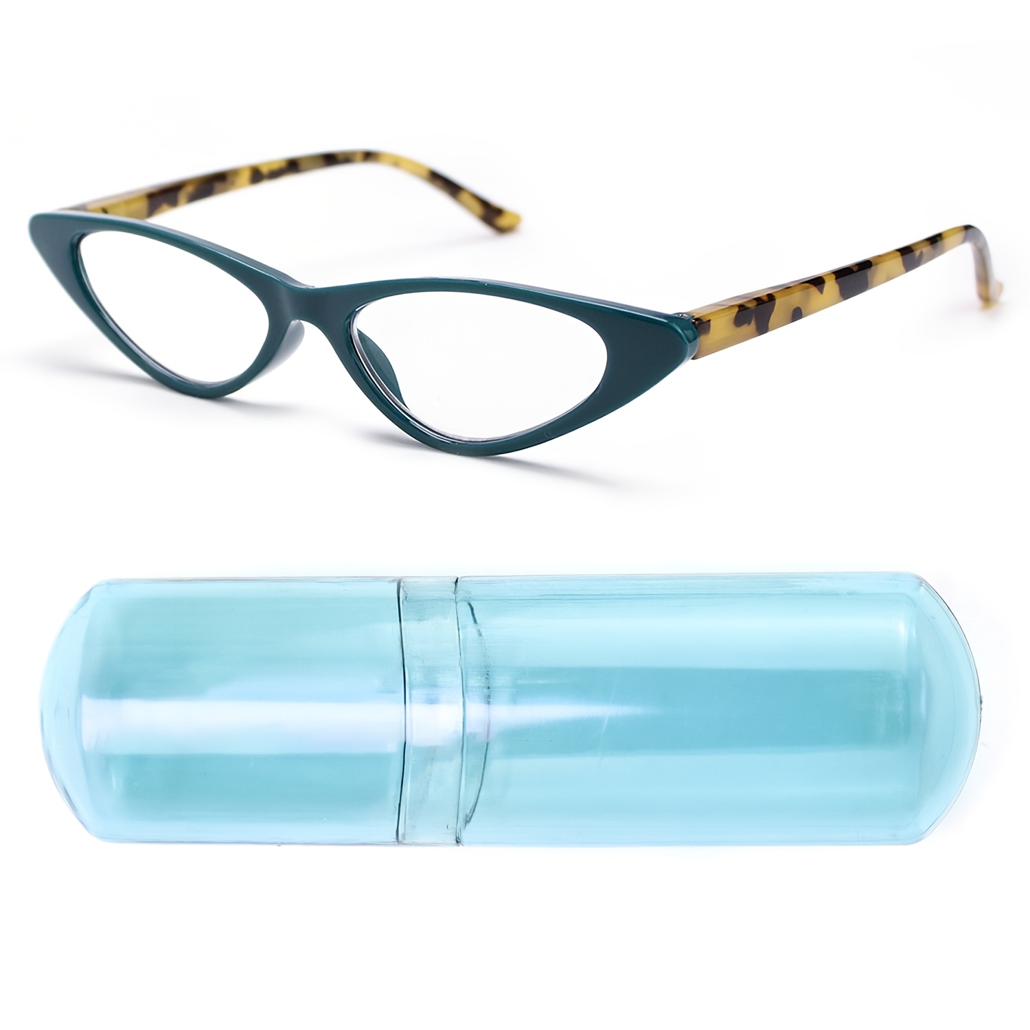 Small Frame Cat-Eye Reading Glasses with Eyeglass Case