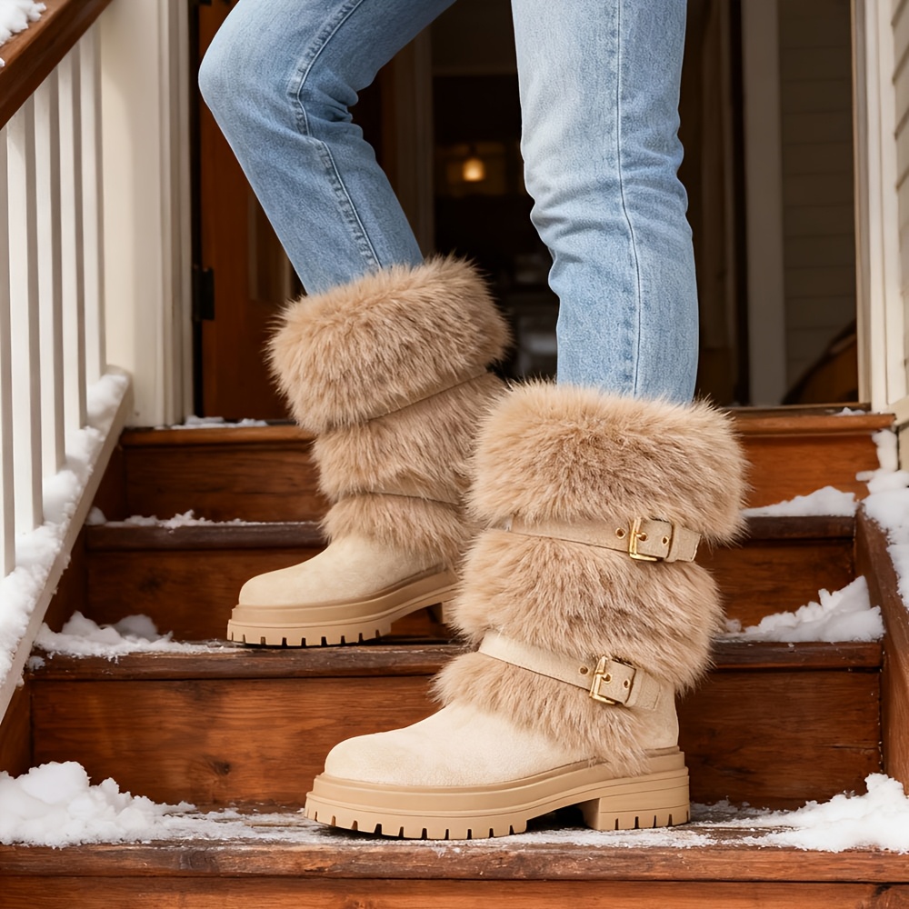 snow boots sold on Temu United States