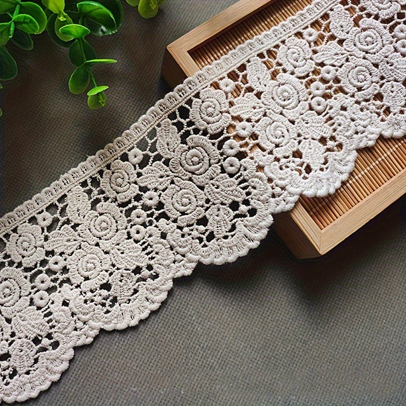 1 Yard Lace With Hollow Embroidery, Water Soluble Decorative Lace, Decorative Supplies