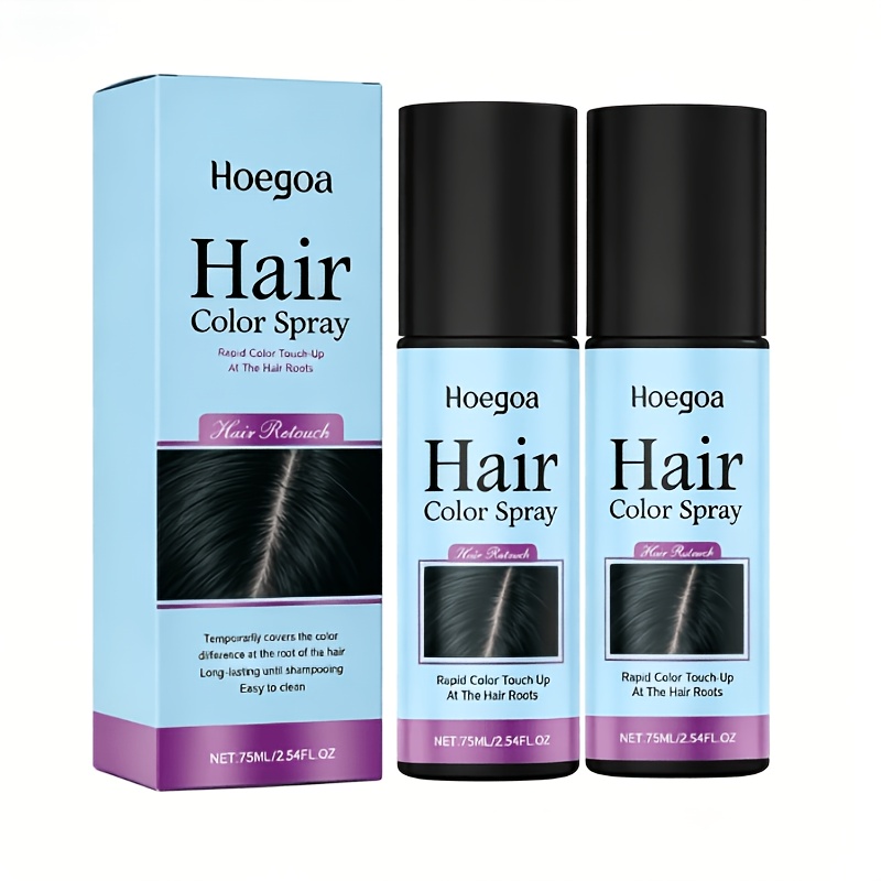 -up Spray (black), Semi-permanent Hair Color Spray, Temporary -up Spray, Used Wet Or Dry, Easy-to-rinse Formula, Suitable For Home Use, Salon-quality Results