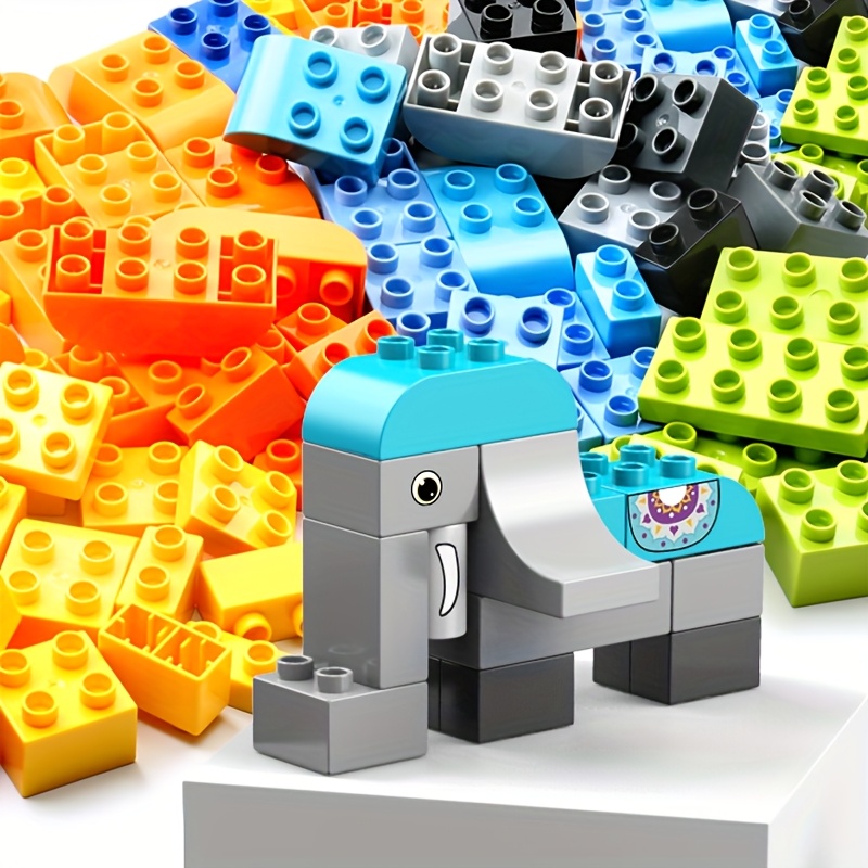 102pcs Big Size Building Block Set, 7 Different Animal Model Building Blocks, Educational Construction Toys, DIY Puzzle Bricks, Birthday Gifts, Christmas Gifts, Assembled Toys