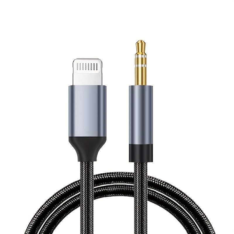 For Iphone To 3.5mm Aux Cable Audio Adapter For Cell Phone Sound Card Live Recording Microphone Microphone Connecting Cable Etc.