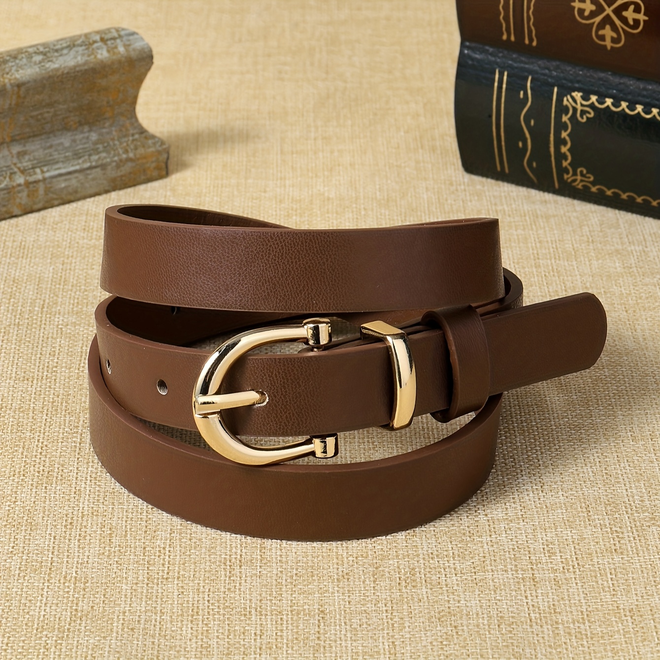 Image of A Women's Belt Dress Jeans Genuine Decoration Skirt Versatile Pin Belt Thin Style