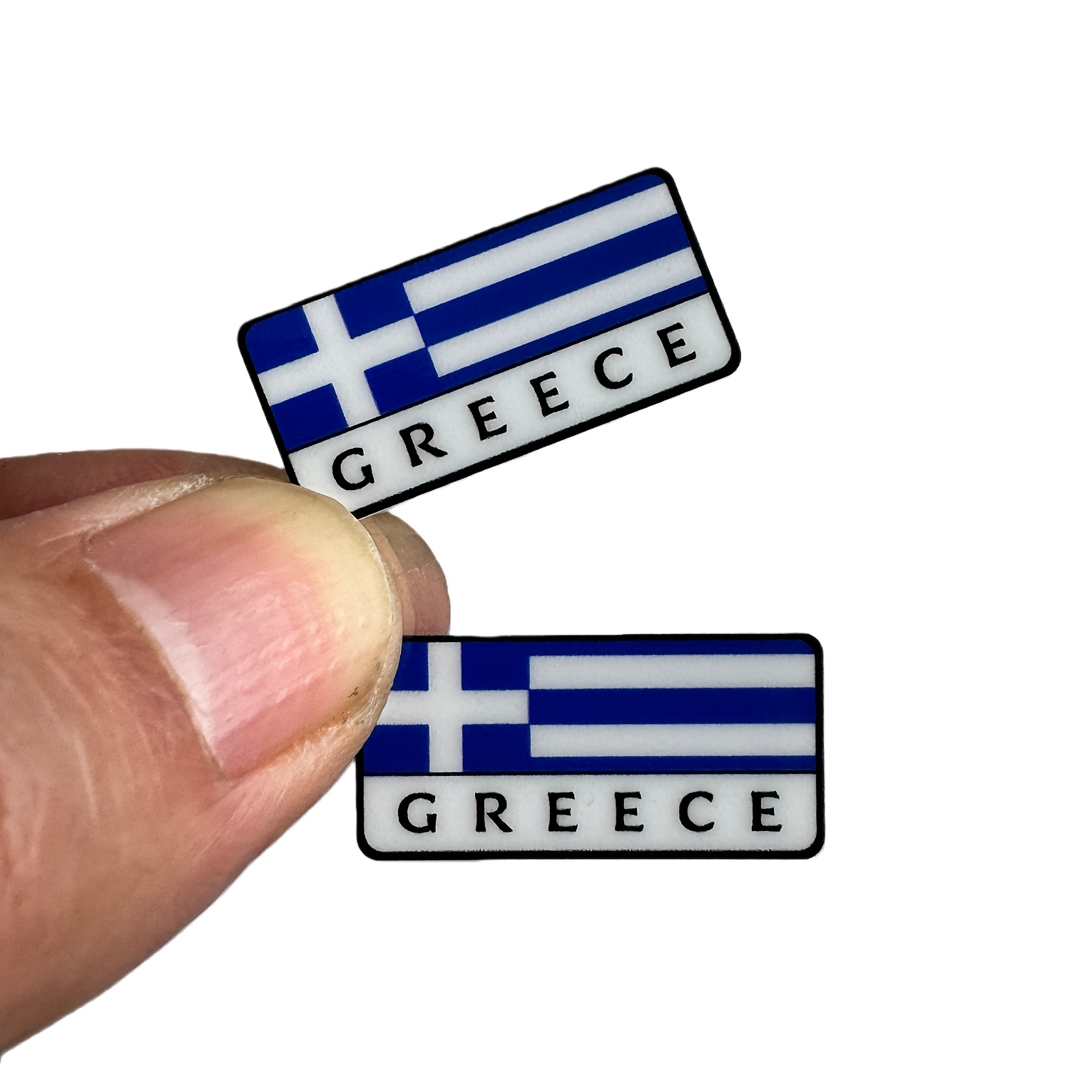 2pcs Greece Flag Style Stickers - Suitable For Cars, Trucks, Motorcycles, Laptops, Suitcases, Bumpers Decals