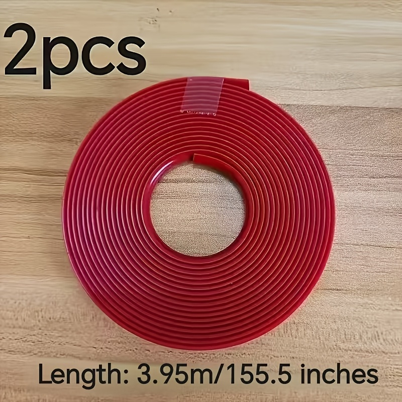 TEMU 2pcs 3.95M Bandes Décoratives de Moyeu de Roue de Voiture, Bandes de Protection Anti-Rayures de Roue, Ajouts Décoratifs de Pneu