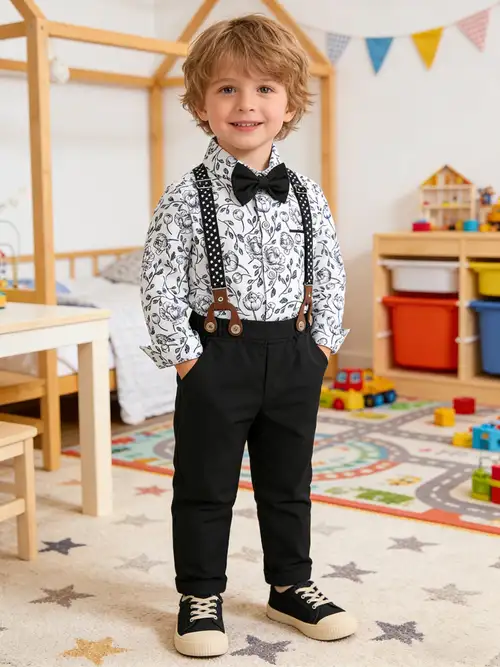 Black Pants Dress Pants For Baby Boy Boys Black Suit Pants Size: 2T (1 -2Y) Black Pants Dress Pants For Baby Boy Boys Black Suit Pants Size: 2T (1 -2Y)