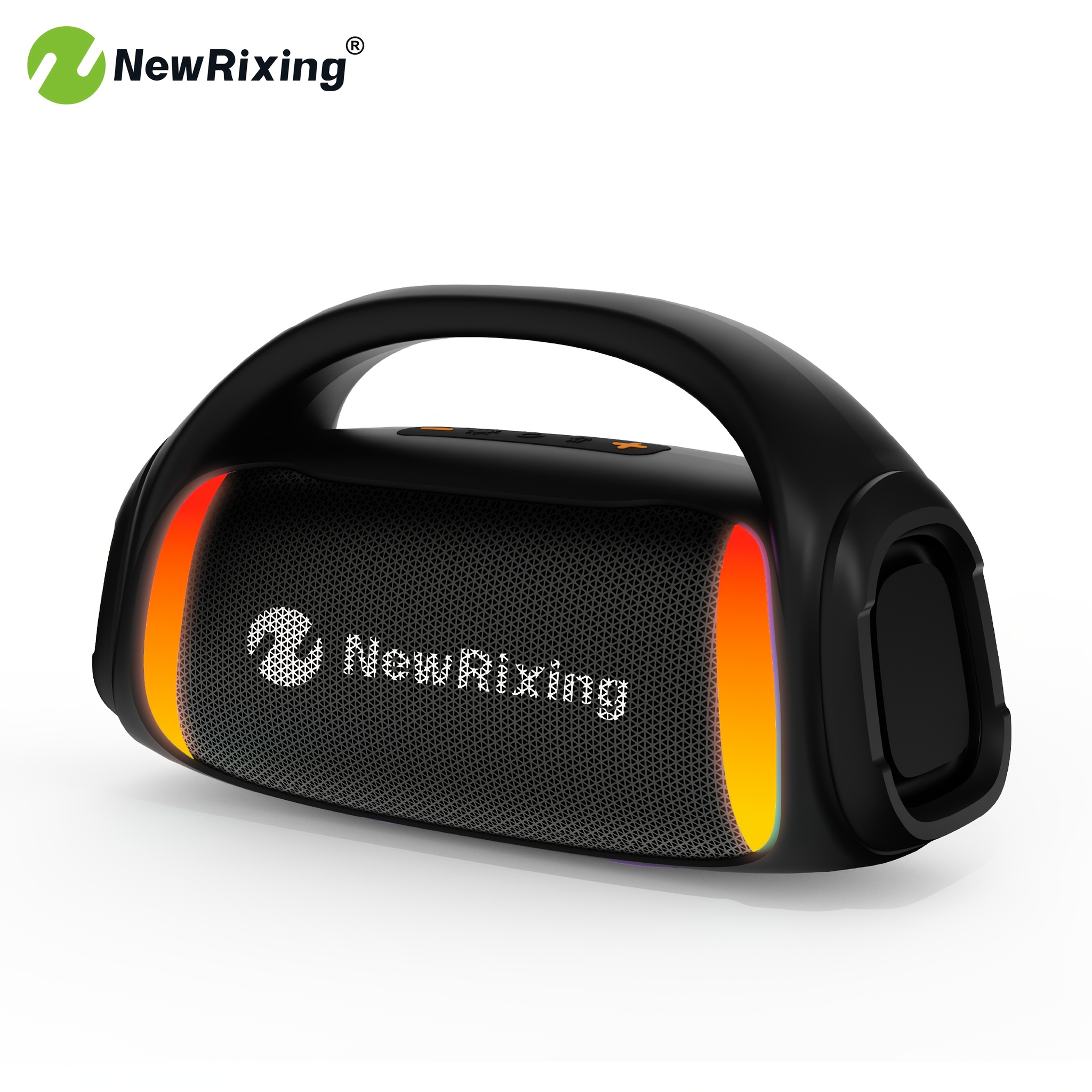 Newrixing 50W Brezžični Zvočniki s Subwooferjem, Zunanji Zvočnik, USB-C Polnjenje, Brezžični, Vgrajen Mikrofon, TWS Dvojno Povezovanje,