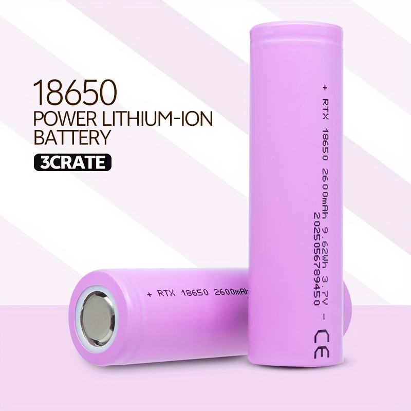 18650 rechargeable lithium battery 3 7v 2600mah suitable for   small appliances details 2