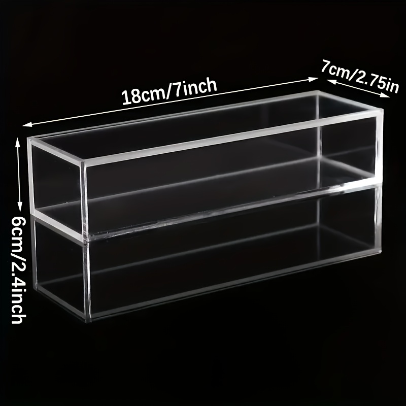 Acrylic Storage Box With Pull-out Lid - Container Suitable For Christmas & Halloween Decorations, Compact Box, Acrylic Storage For, Crafts, Supplies