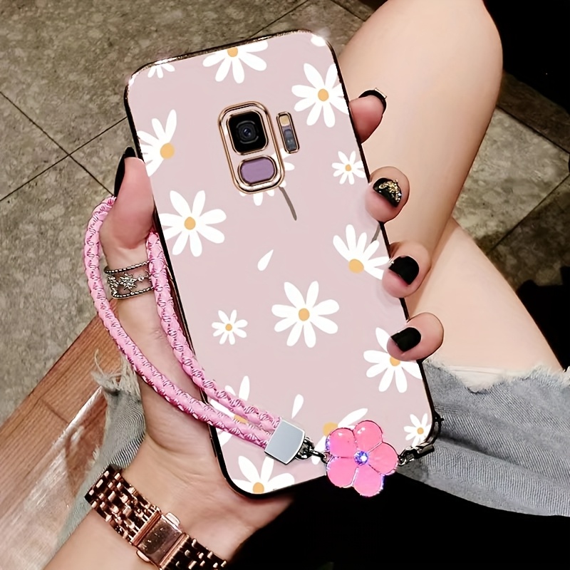 TEMU Coque de téléphone - Coque légère et confortable pour Samsung S9, avec un design floral facile, parfaite pour un