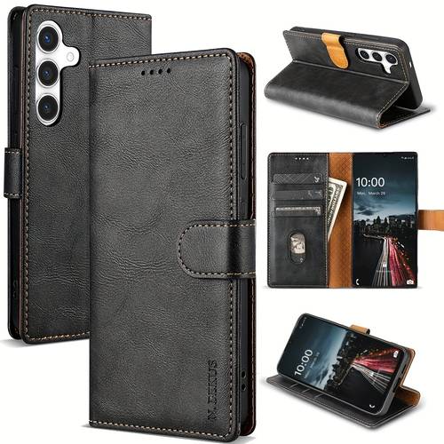 phone case synthetic leather case for samsung galaxy a57 a37 a17 a56 a36 a26 a16 a55 a35 a15 a54 a34 a14 a53 a33 a13 card holder kickstand flip cover phone wallet bag