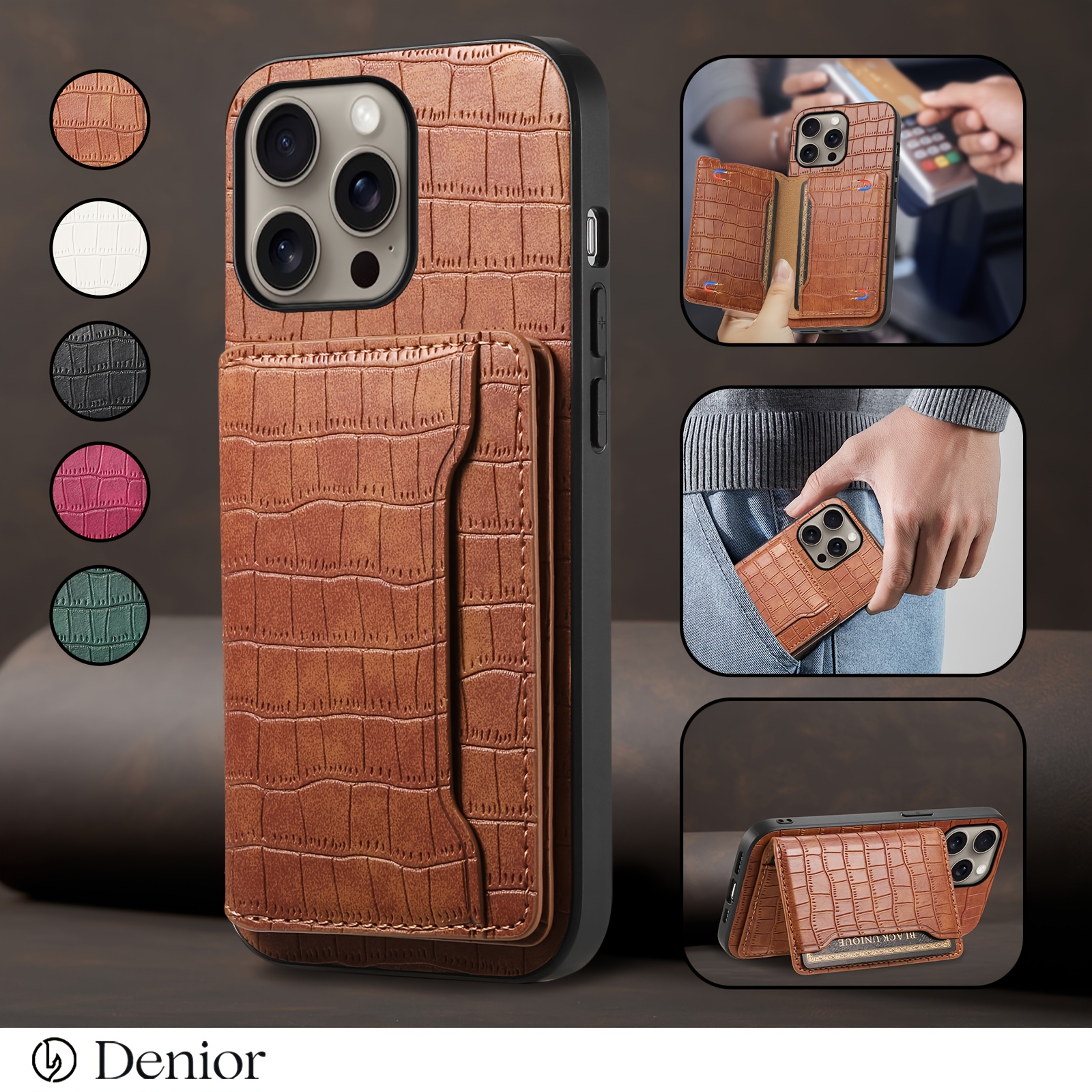 Compatible For IPhone 11 Pro Max Wallet Case,[Support MagSafe Wireless Charging Back Flip Magnetic Leather Phone Cover Detachable Rfid Blocking Card Holde