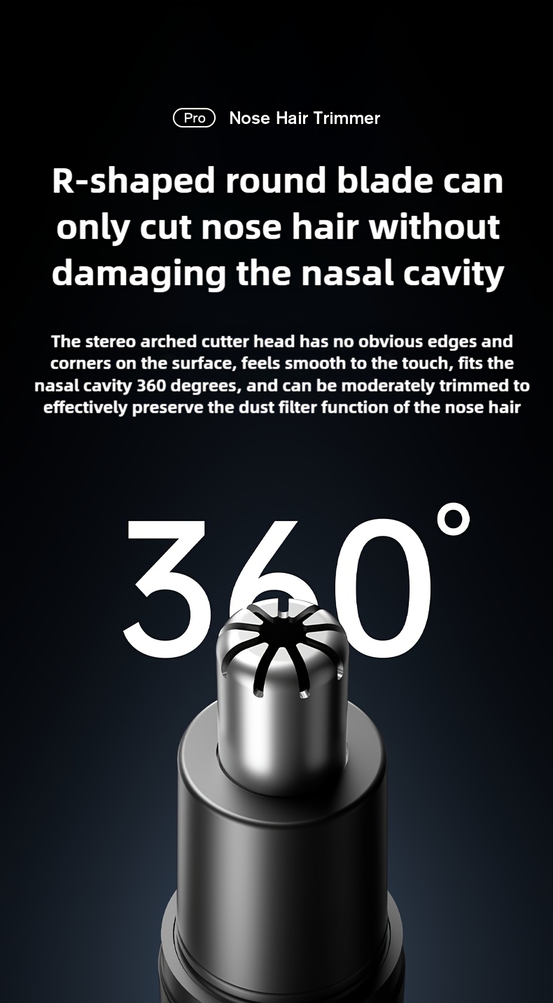rechargeable electric nose hair trimmer for men and women a magical tool for cutting nasal hair Product details 6