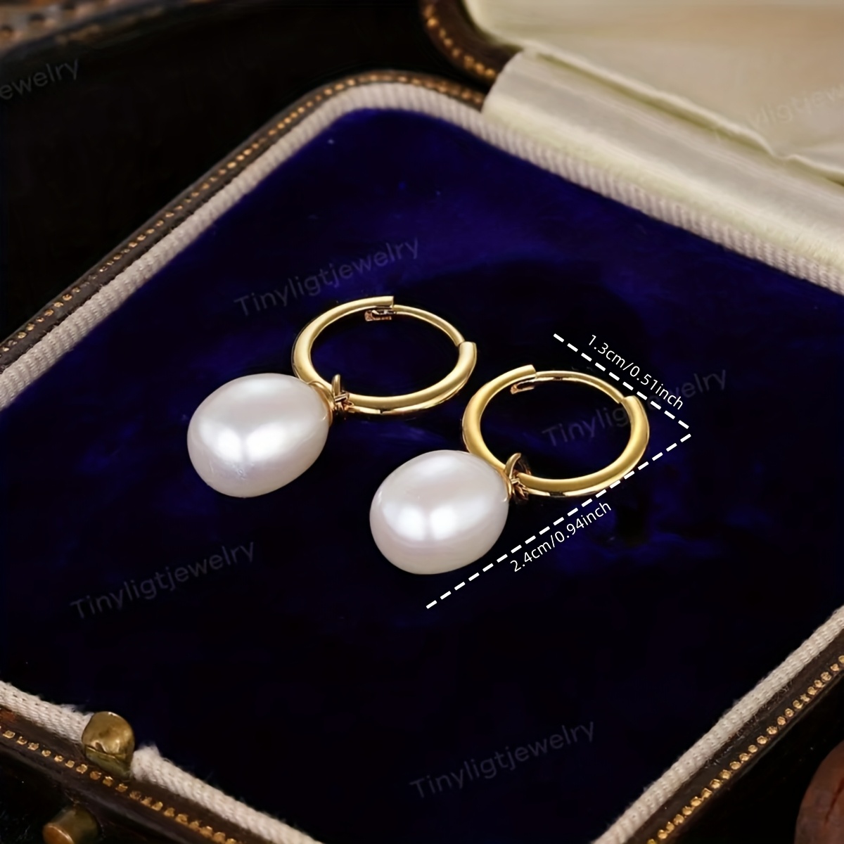 TEMU 1 par, Moda europea y americana - Cobre con incrustaciones - Antioxidante - Exquisitos pendientes de espárrago de moda unisex. Adecuados para