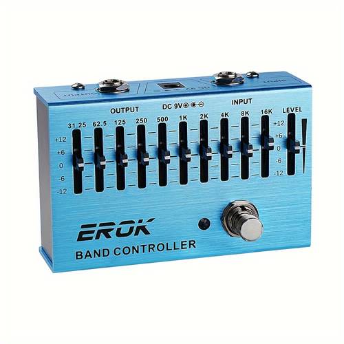 band controller equalizer eq pedal for guitar true bypass 31 25hz to16khz effects