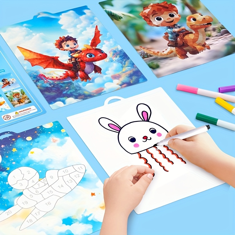 Tear & Paste Number Learning Sticker Puzzle for Kids 3+
