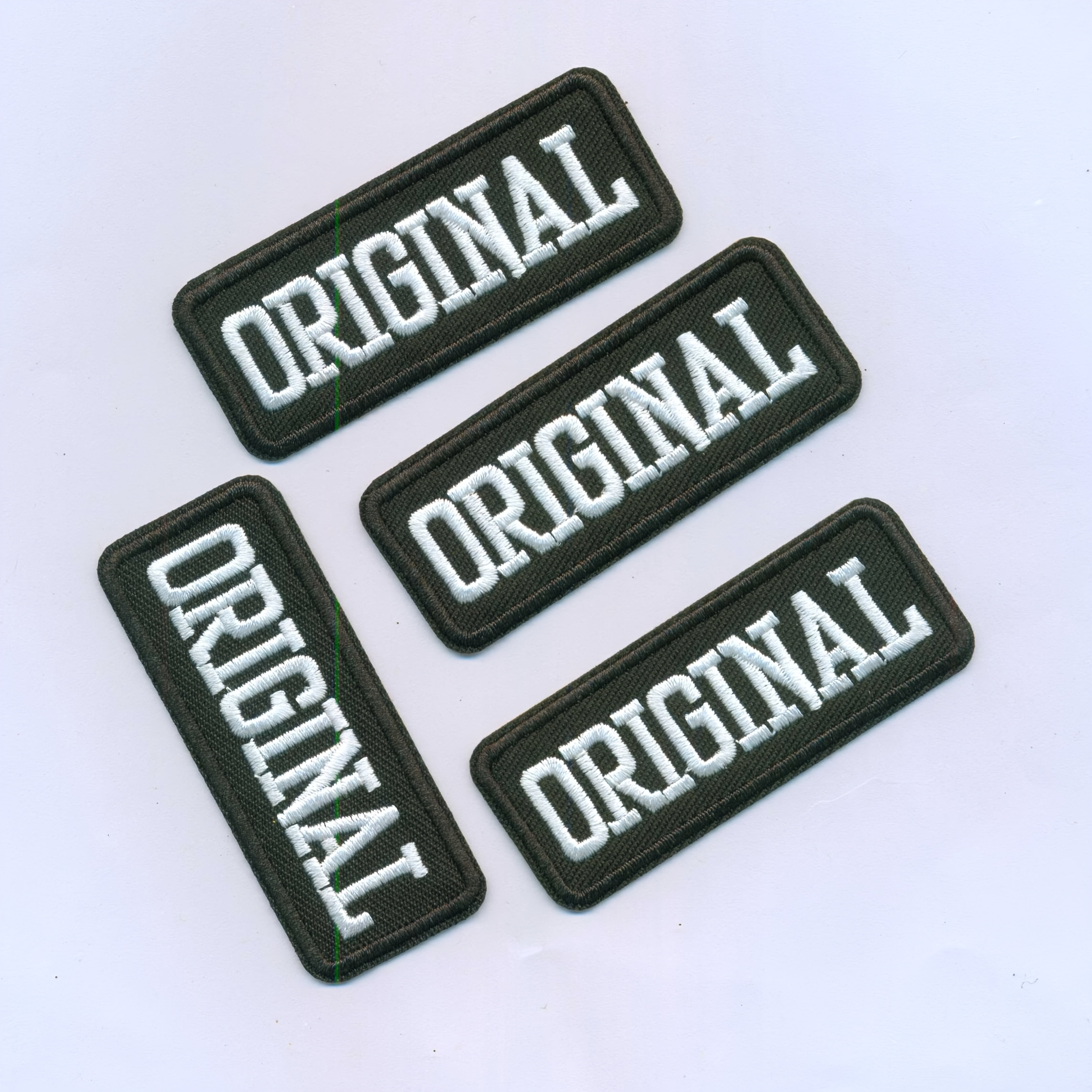 4pcs Of 'original' Embroidered Letter Patches, Versatile Iron-on Sewing Decorative Fabric Patches