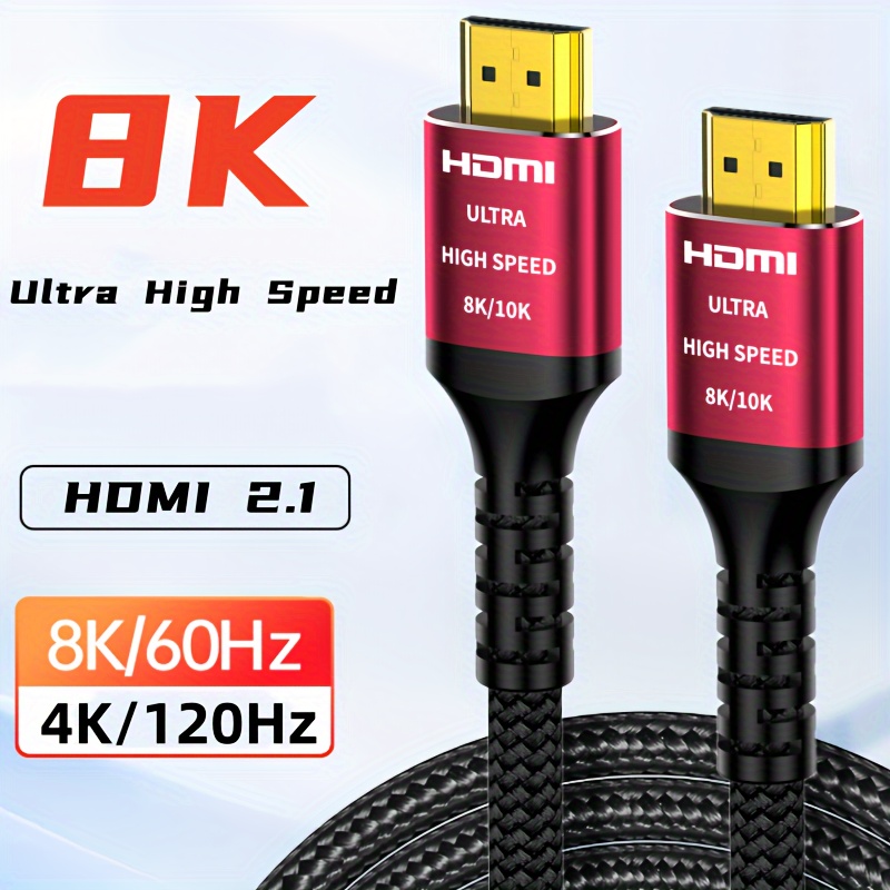 

Miziqier Cable 8k@60hz, 1.65/3.3/6.6/10/15ft 4k@120hz To Cord, 48 Ultra Cable, Compatible With Playstation 5, , Samsung Tvs, And More