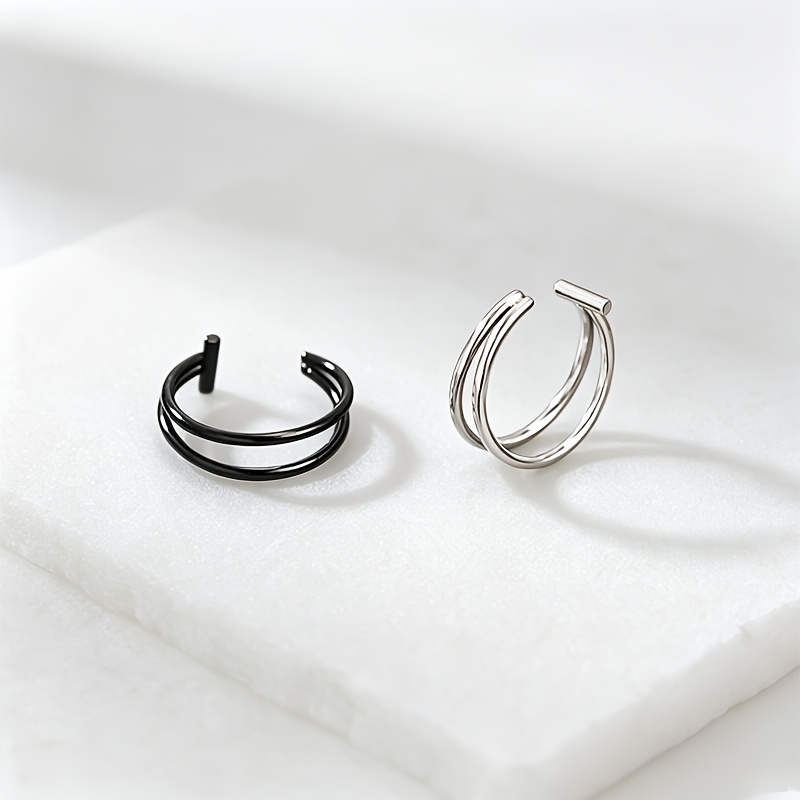 Minimalist 316 Stainless Steel Fake Nose Ring, Unisex