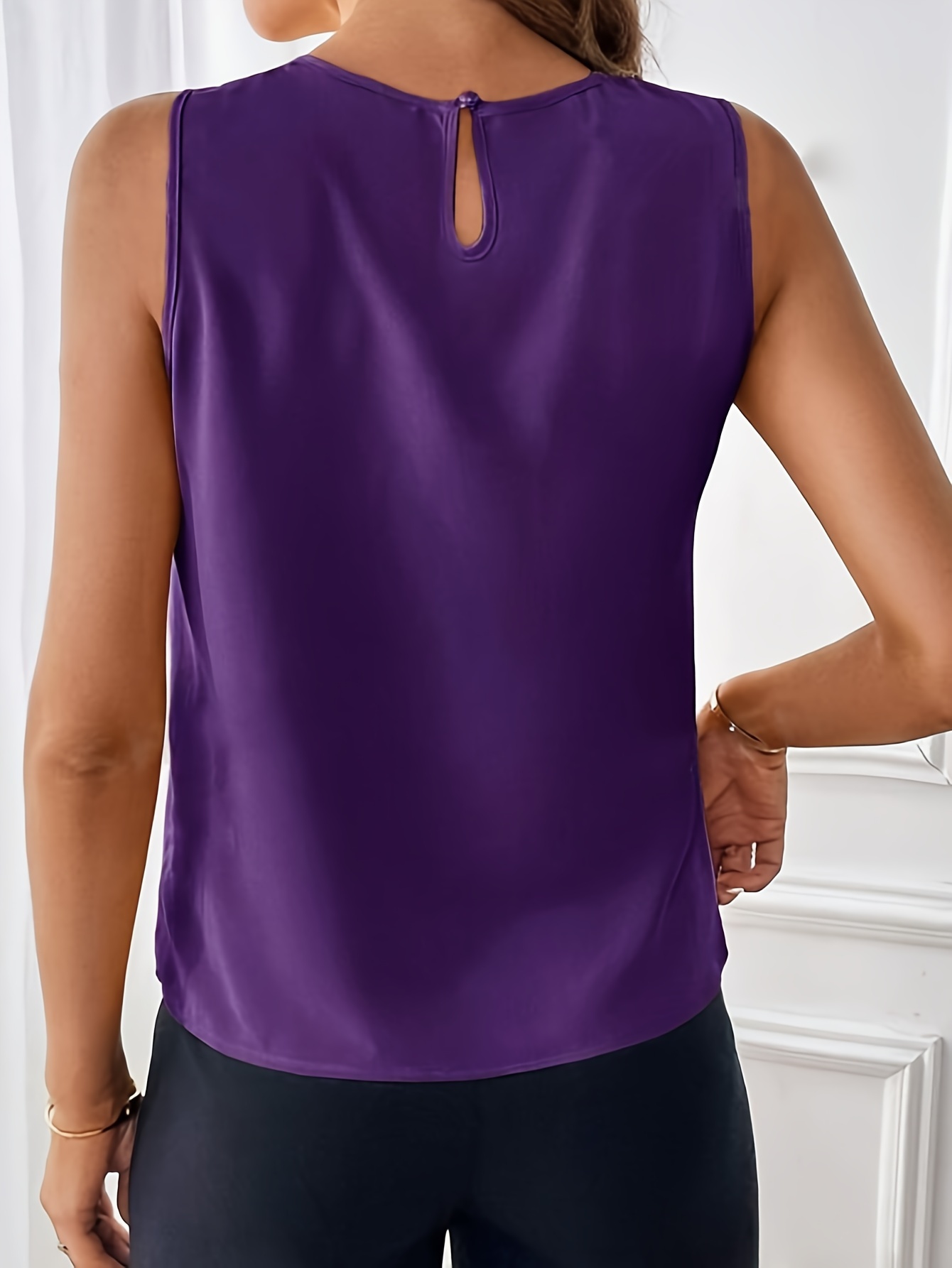 blusa cuello color blusa sin casual Temu El Salvador