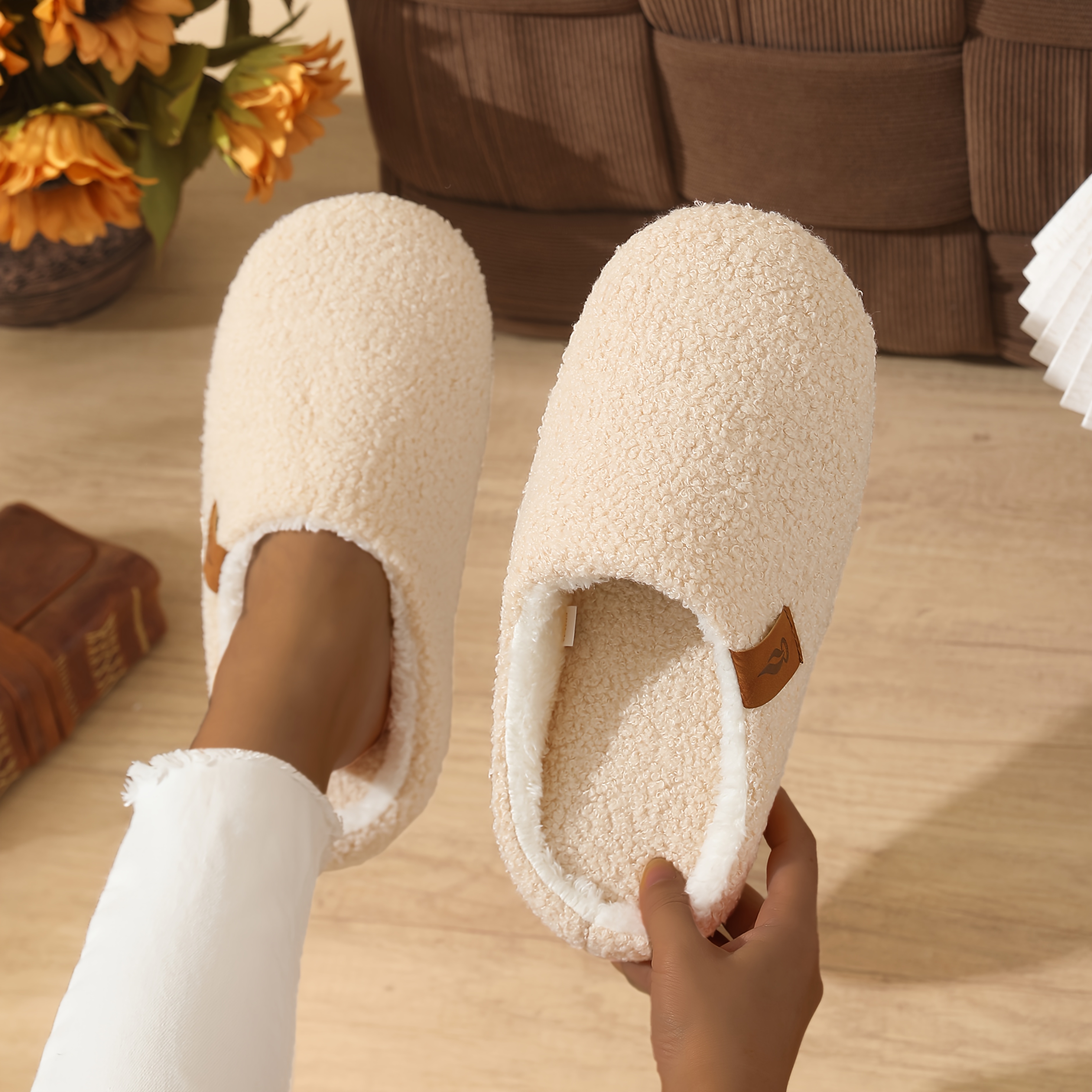 TEMU Chaussons à semelle souple pour femme - - Confortables et silencieux - Conviennent à diverses occasions, un choix de cadeau, Chaussures pour
