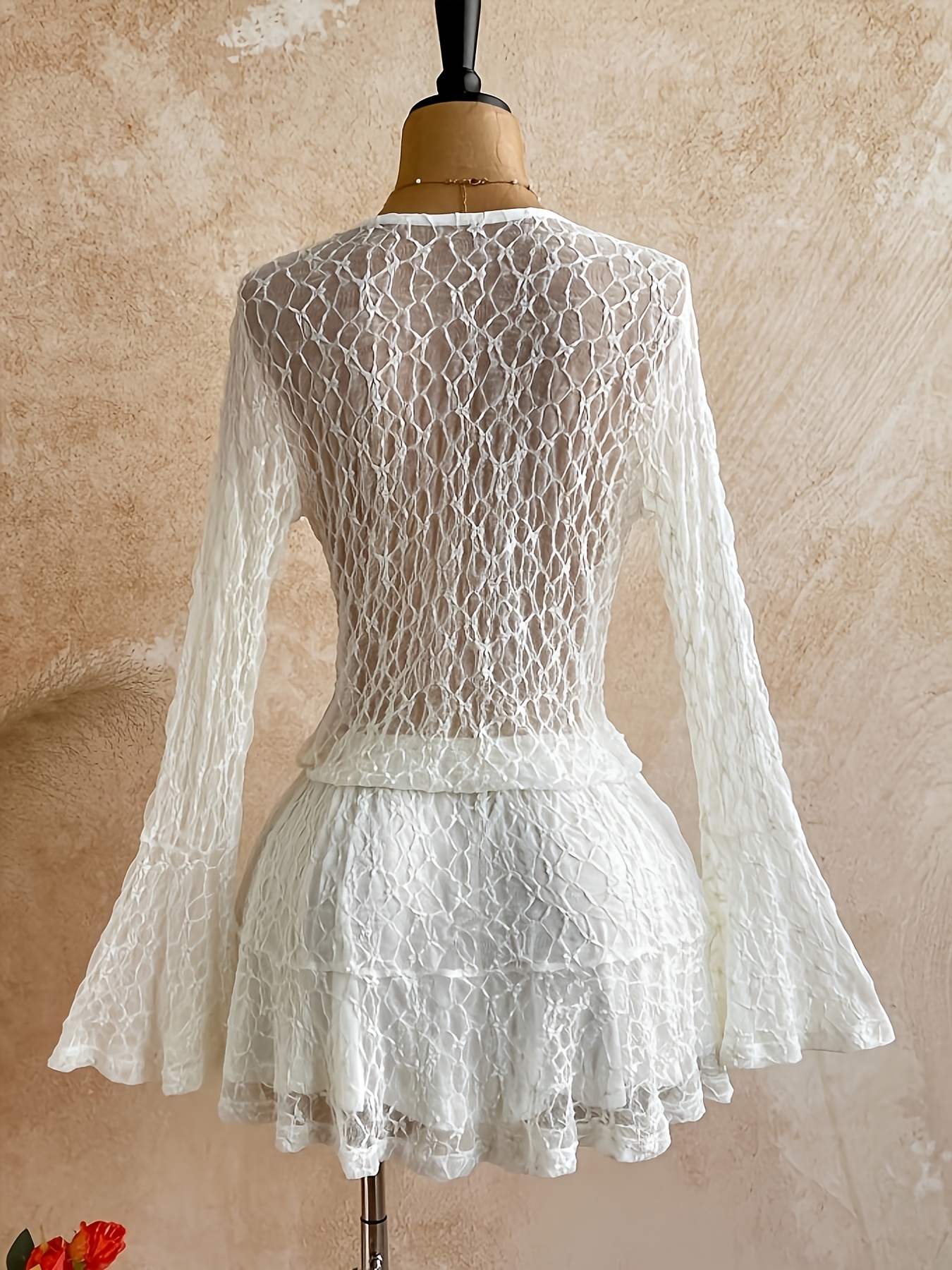 chinese dress ladies Serene Scallop Lace Knit Dress