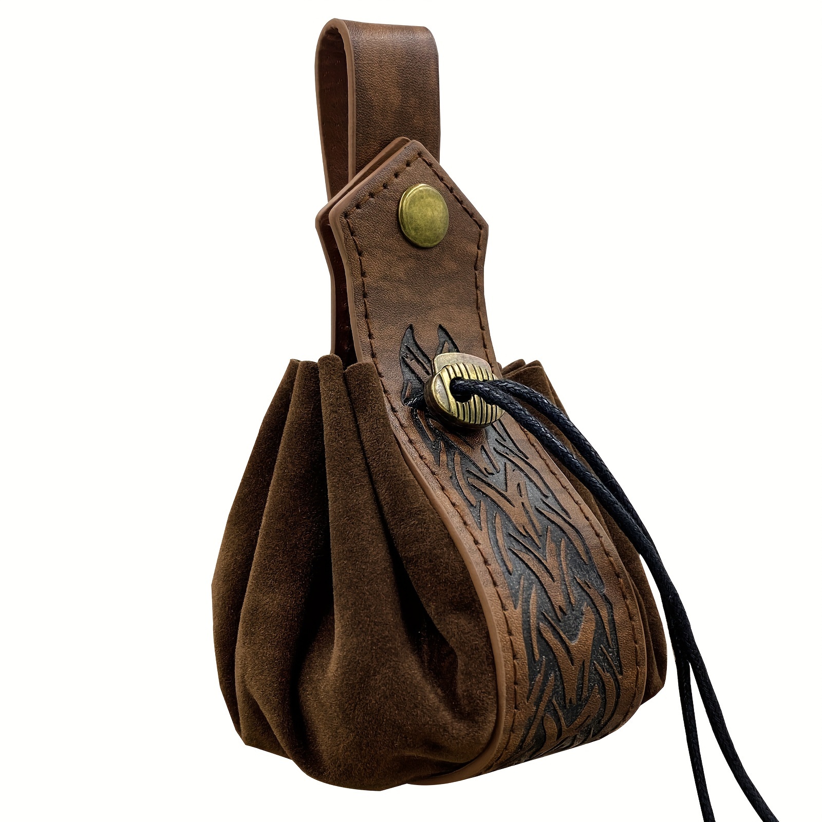 Viking Style Medieval Pouch Belt Clip Coin Purse Vintage Waist Bag