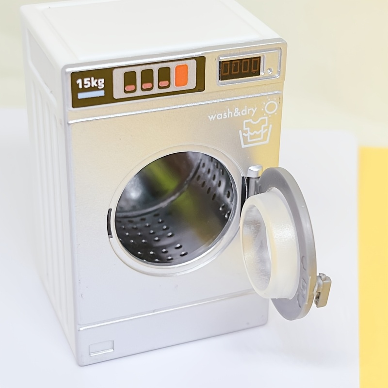 1pc Drum Washing Machine 1:12 Dollhouse Additions Mini Everything Miniature Scene Props Decoration Pieces