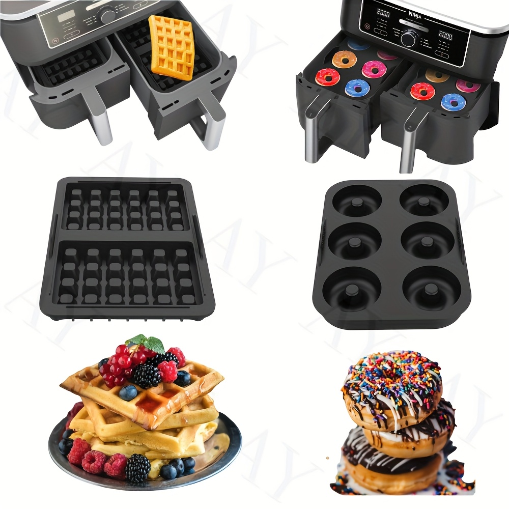 JEJA Waffelformen Für Heißluftfritteuse – 2 Stück, Silikon, Passend Für Ninja & Andere