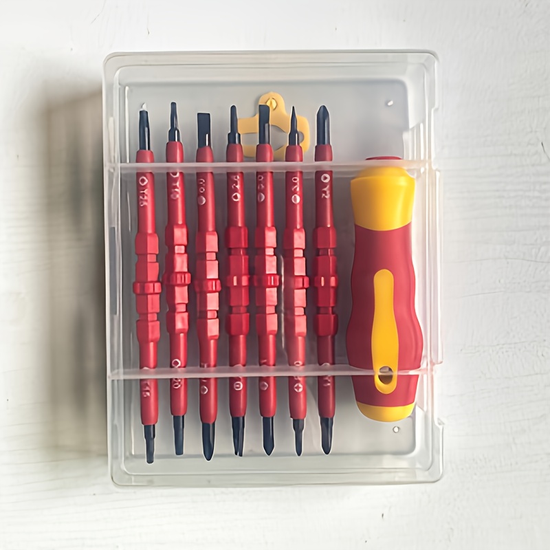 7 in 1 multifunctional electrician screwdriver set dual size tool kit metal no power required electric screwdriver set Product details 4