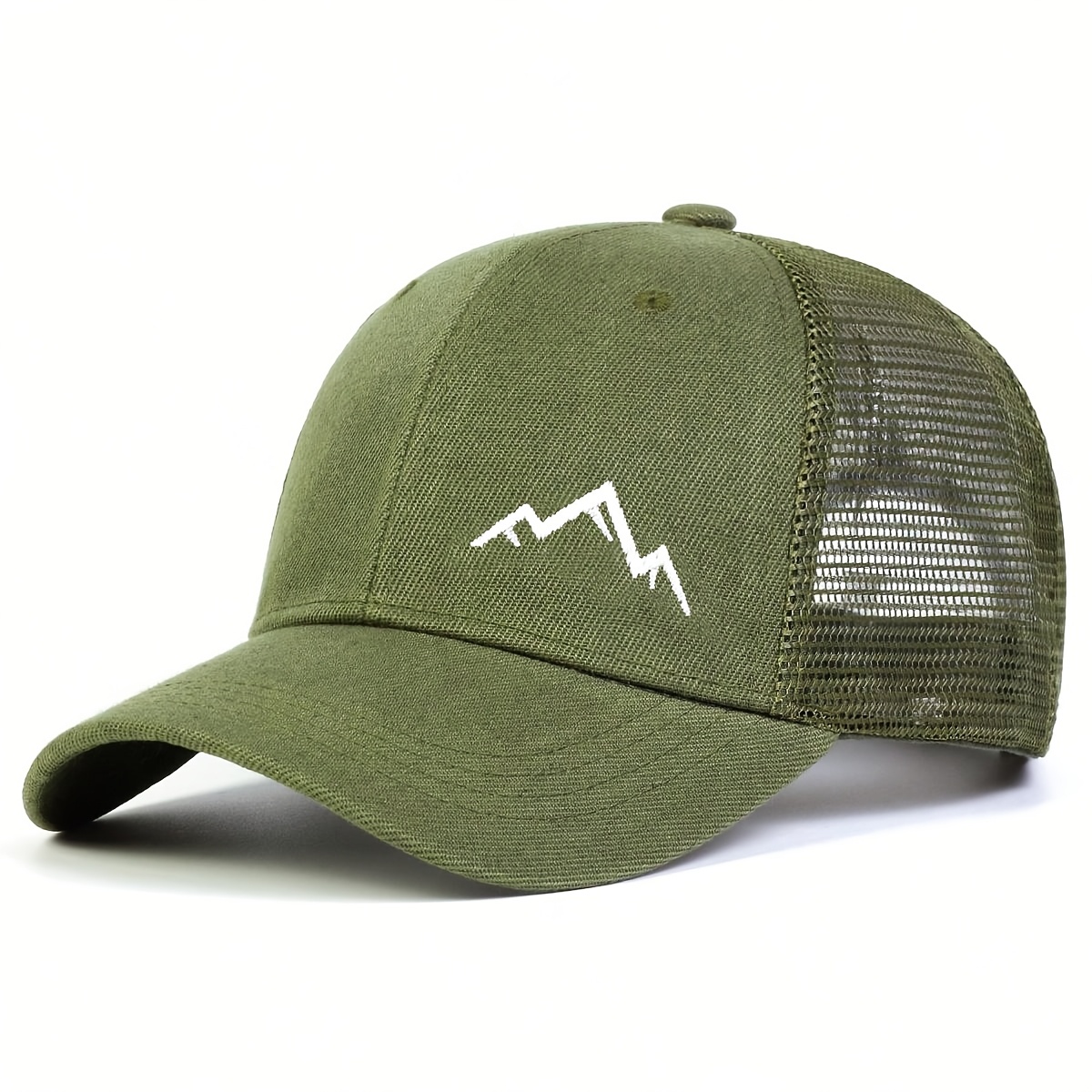 Image of Men's Mountain Mesh Cap Baseball Cap Outdoor Adjustable Sunshade Casual Hat Spring/summer Style Travel Beach Vacation
